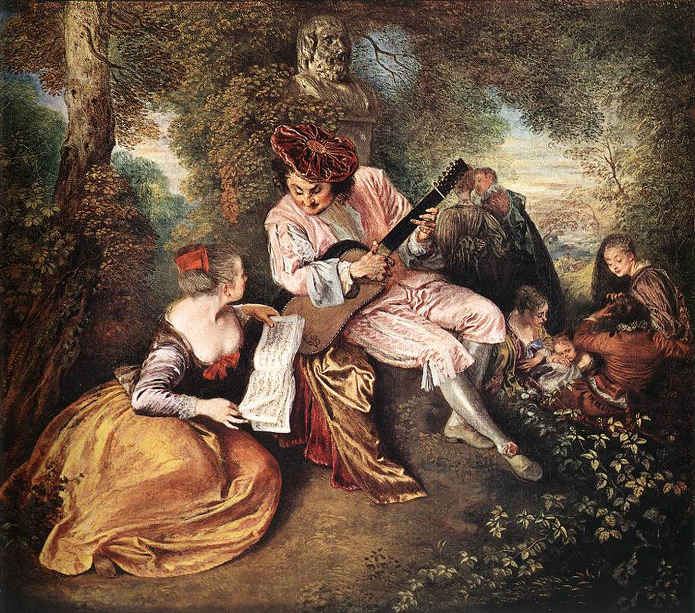  Jean-Antoine Watteau, La gamme d'amour, 1717